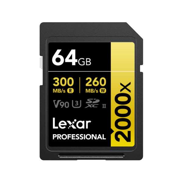2000x_SDHC_SDXC_64GB_Photo1 Lexar Pro 64GB UHS-II SDXC Gold