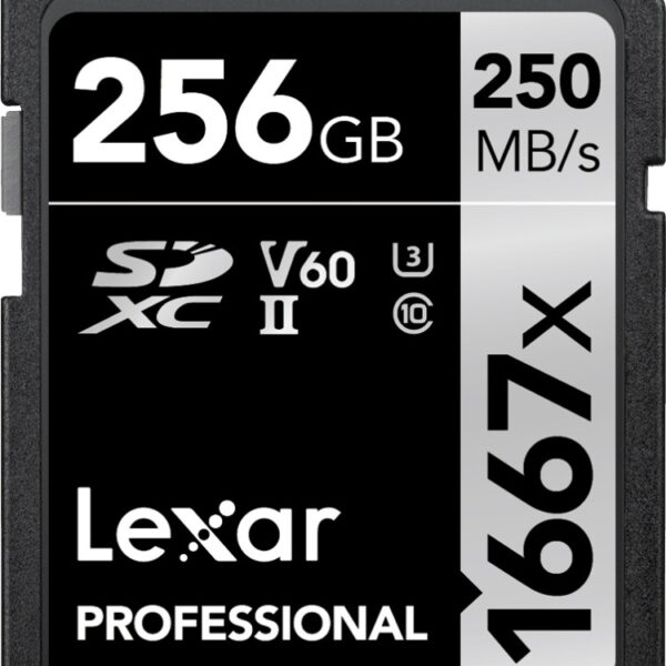 Lexar Pro 256GB UHS-II V60 SDXC Silver