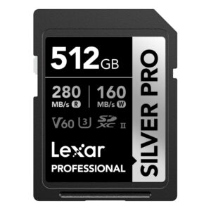 Lexar Pro 512GB UHS-II SDXC Silver Pro