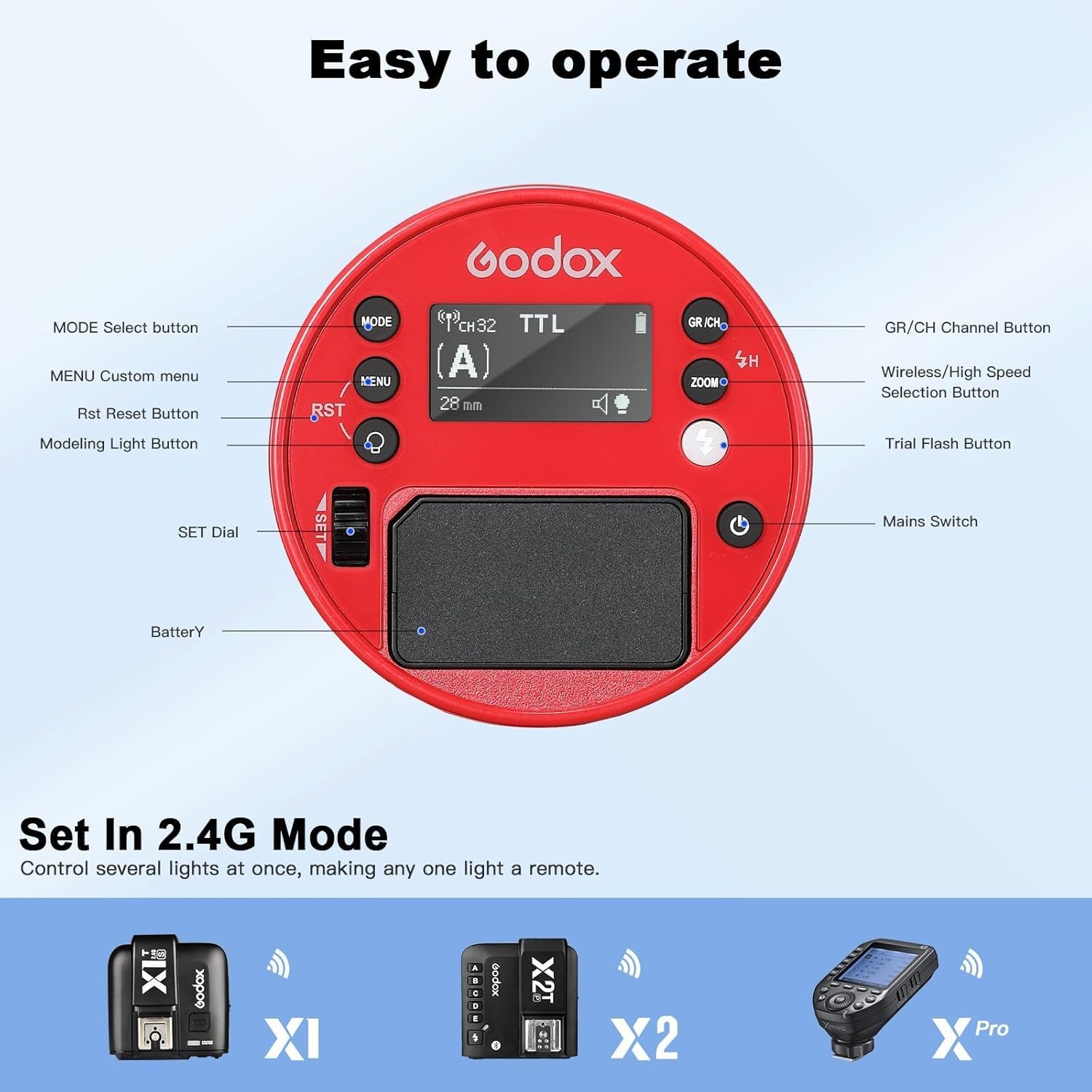 Godox AD100Pro Red